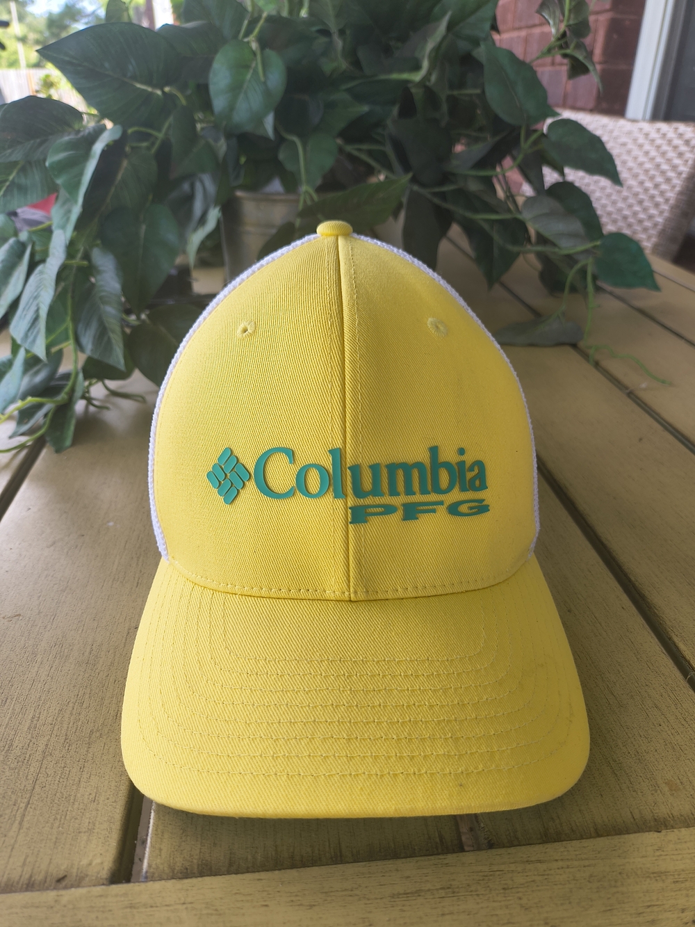 Columbia PFG Yellow Performance Mesh Back Cap